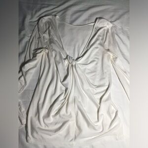 Athleta White Knot in the back Blouse